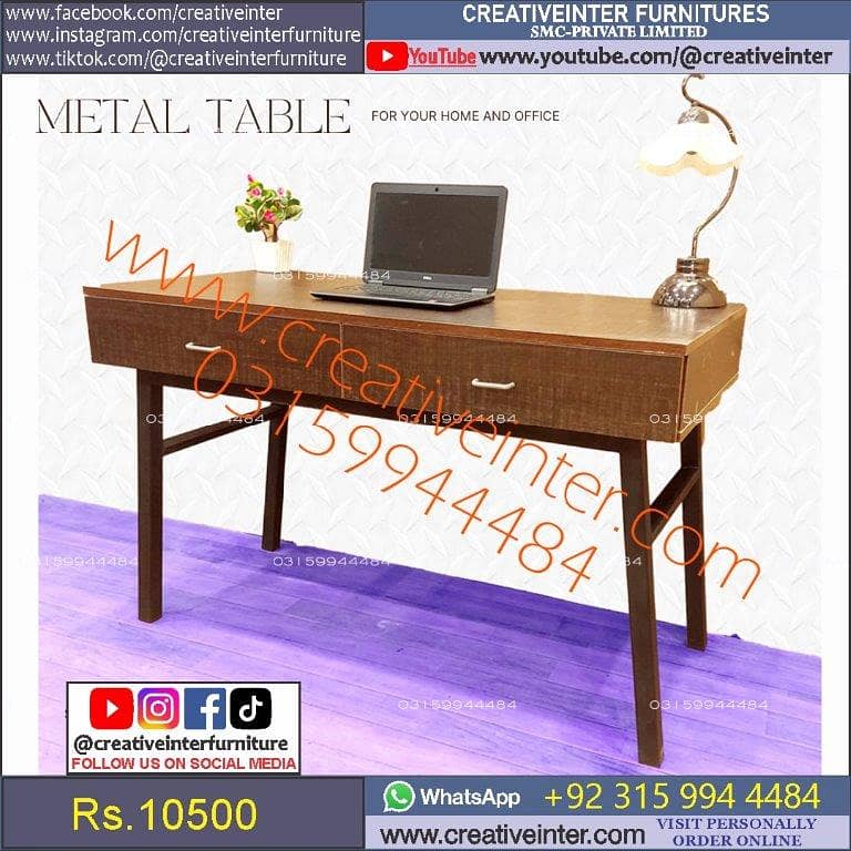 Office table workstation laptop computer chair sofa used working desk 16