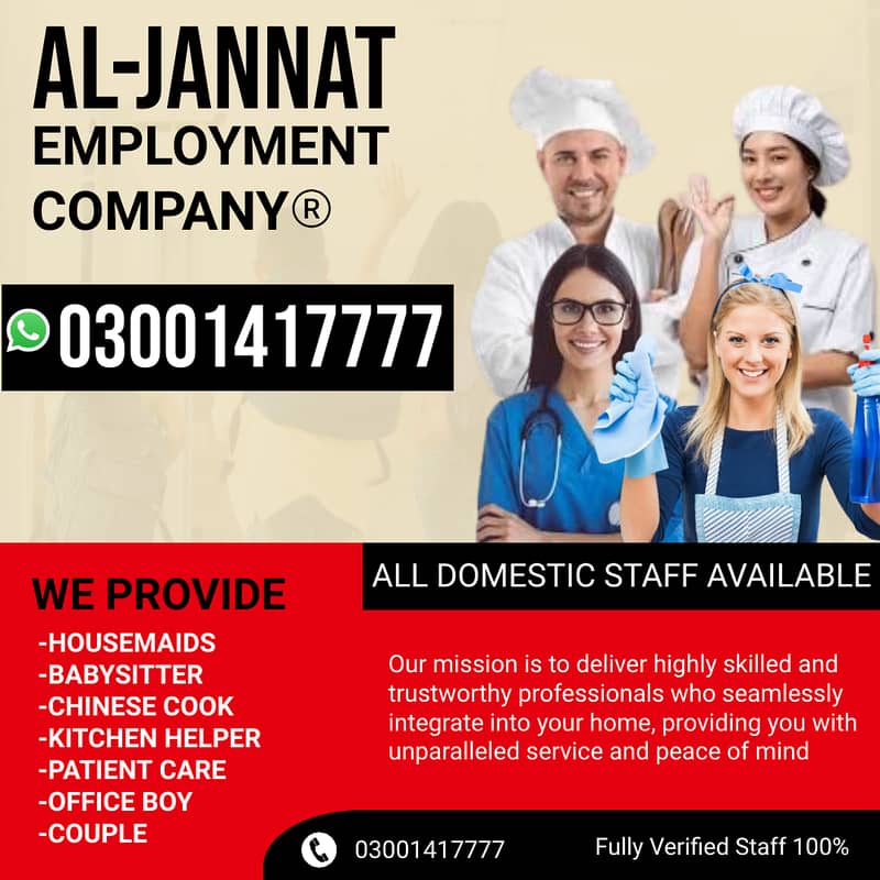 Cook / Chef / Chinese Cook / Home Chef /House Helper/ Maids available 0