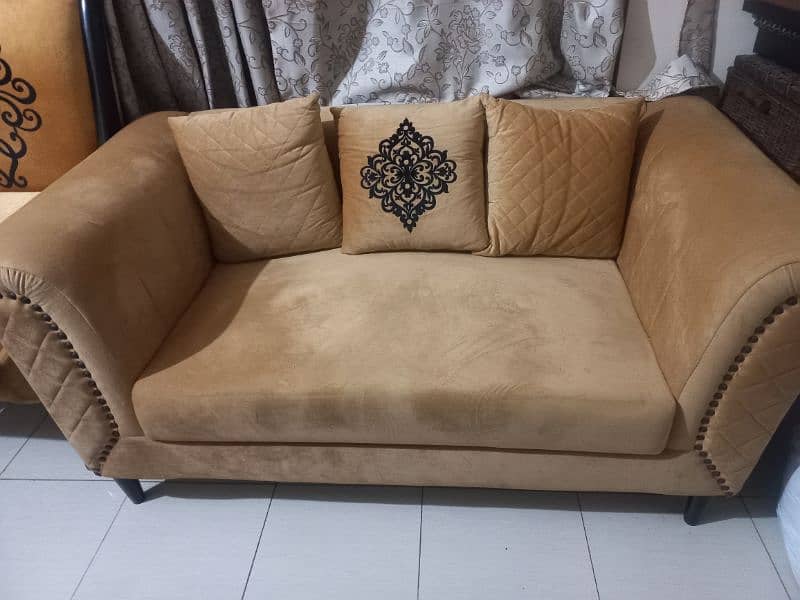 New 2 seater sofa with 3 full size cushions for sale 1