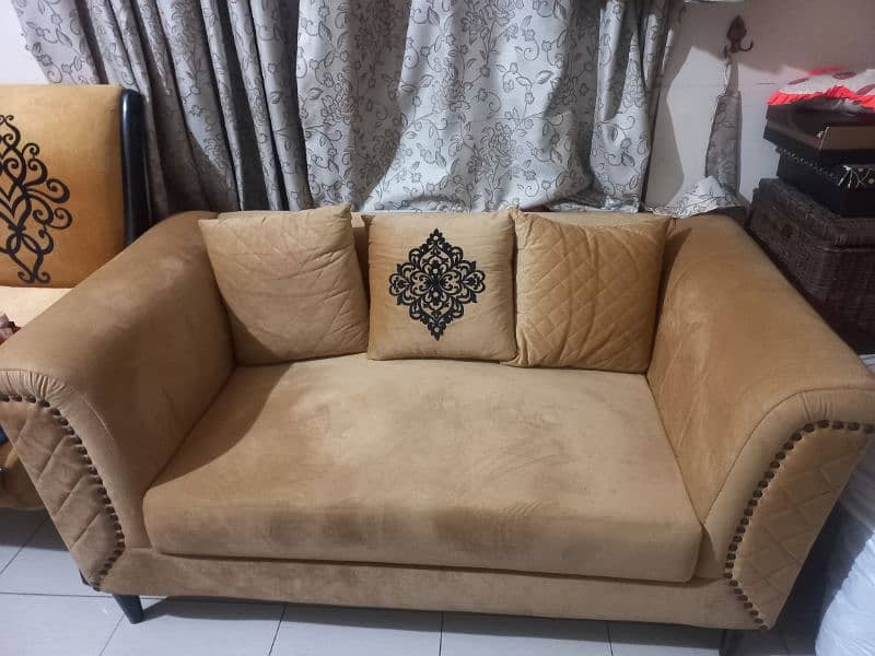 New 2 seater sofa with 3 full size cushions for sale 2