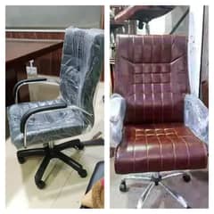 Boss Chair, luxury leather revolving high back chair, office chair