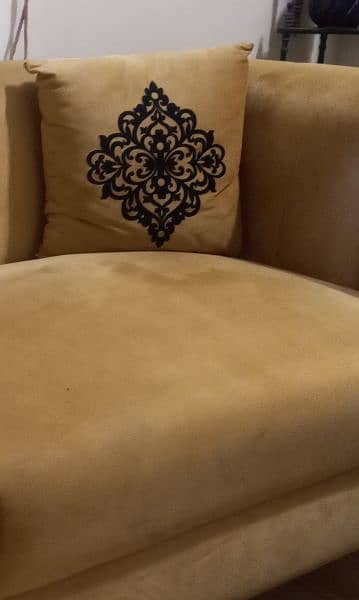 New 2 seater sofa with 3 full size cushions for sale 4