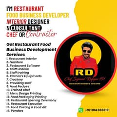 I'm restaurant designer N developer All restaurant services available
