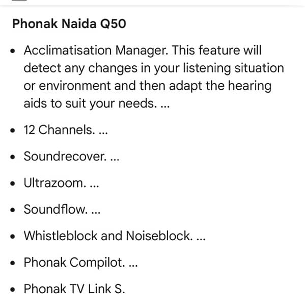 Phonak Naida V 30 UP  and Q50 UP 2