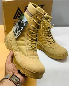 Men Army Long Boot Shoes