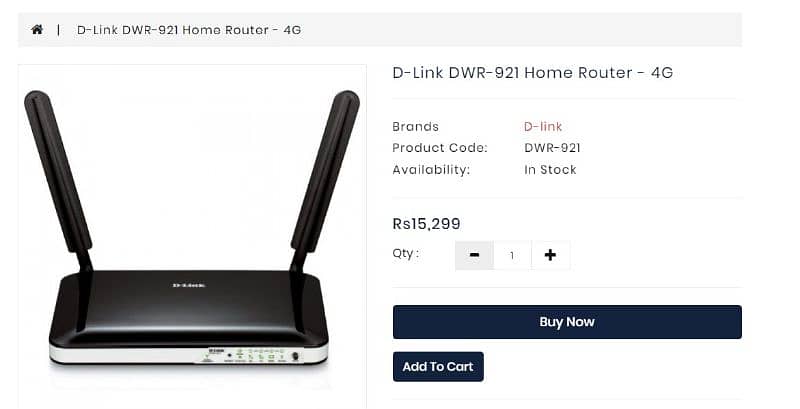 Dlink 4G sim router Non PTA plus modem 5