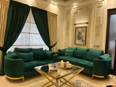 sofa set green