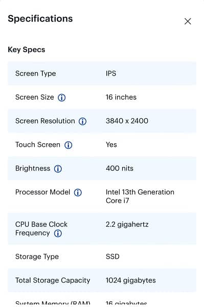 hp spectre x360 core i7 13th gen 16gb 1tb ssd OLED display 12