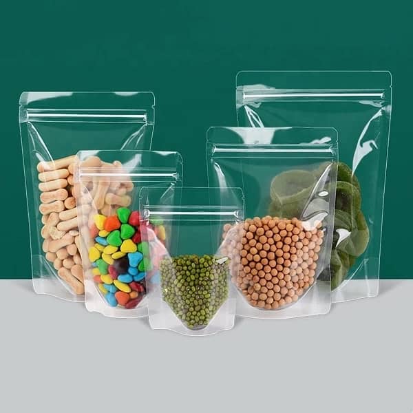 Transparent window zipper standup pouches 1