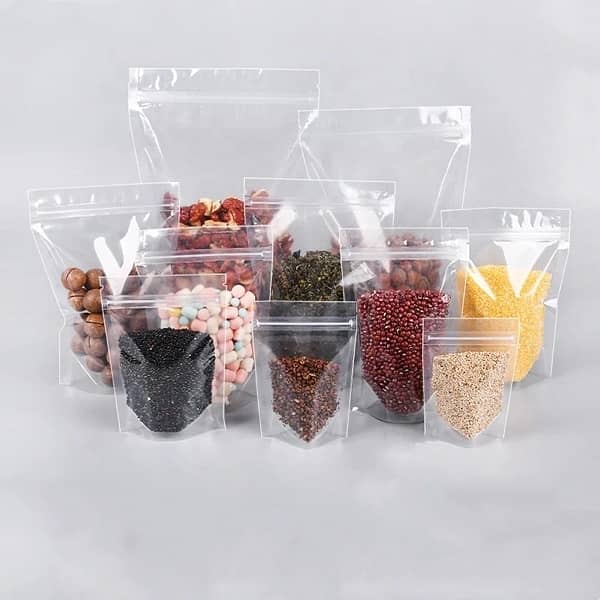 Transparent window zipper standup pouches 6