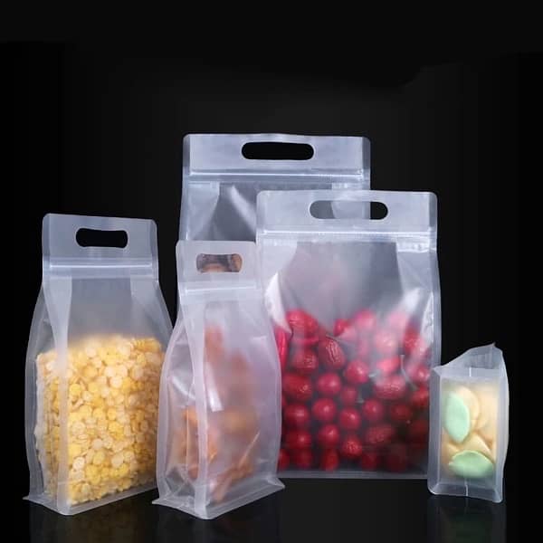 Transparent window zipper standup pouches 12