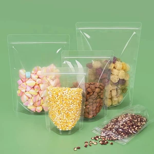 Transparent window zipper standup pouches 13