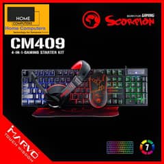 MARVO Scorpion CM409 4 IN 1 Advanced Gaming Combo, Keyboard Mouse.