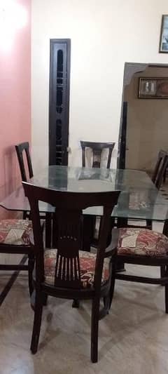 6 Seaters Pure Wooden Dinning Table | Negotiable