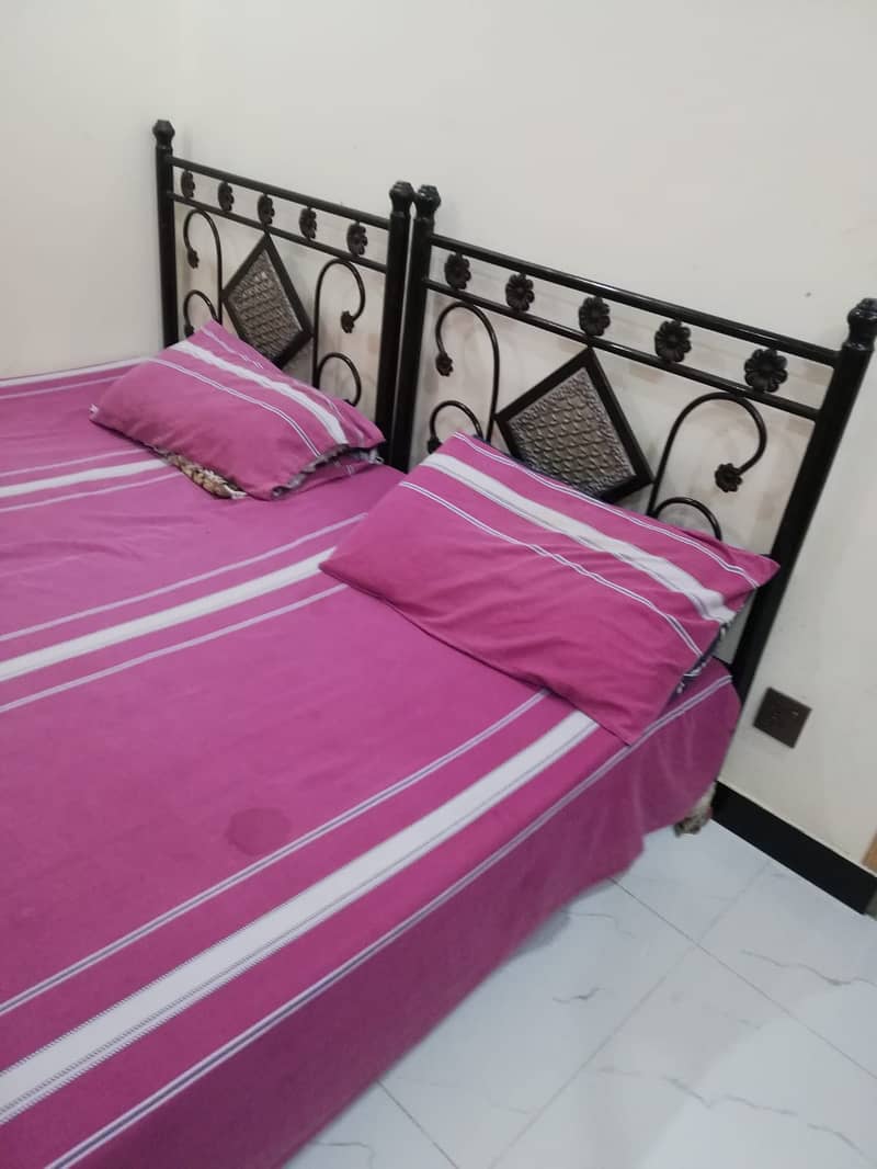 For Sale: 2 Single Iron Beds in Excellent Condition 1