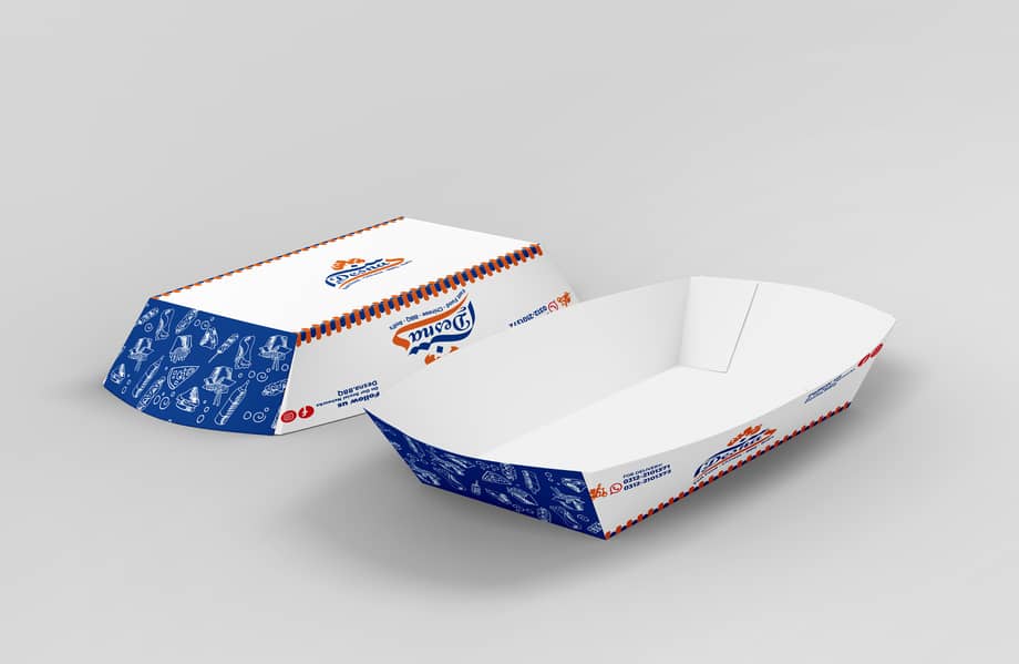 Burger box | Paper Bag | Wrap sheet | Pizza box | Fries Poch | Flyers 12