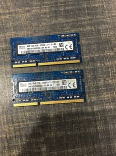 8 GB DDR3 RAM 1600 MHz PC3 Laptop Ram