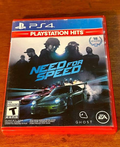 PS4Games Need for speed,Call of duty black ops 3,Battlefield 4,Fifa 18 1