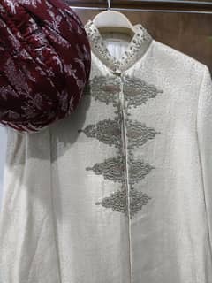 Complete groom barat branded (AXE) dress (Sherwani, Kulla, Khussa)