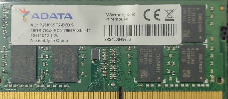 16 GB DDr4 Laptop Ram (ADATA) 1