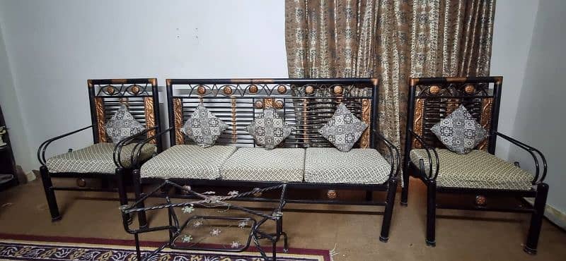 Iron Sofa set with Iron settee 0