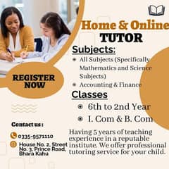 Female Home Tutor Available For all Subjects From Class 6 to 10 Class