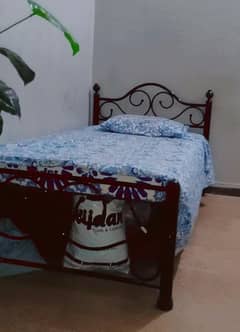 Iron single bed without foam