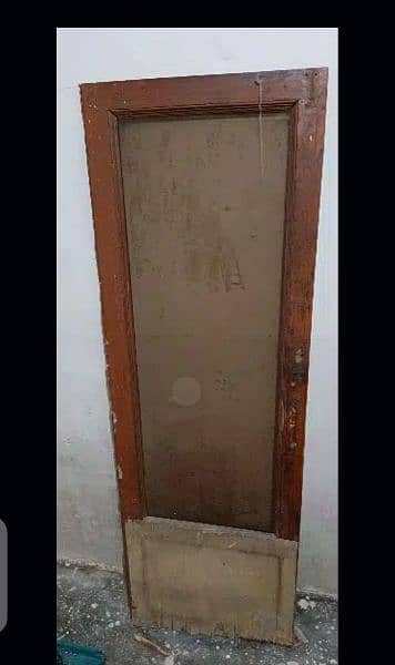 glass and wood door low price 0