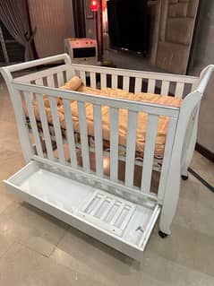 pure wooden babycot