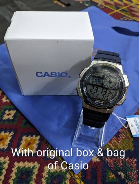 Brand New Original Casio AE1000W-2AV World Time Watch 2