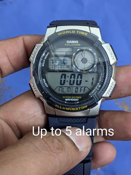 Brand New Original Casio AE1000W-2AV World Time Watch 4