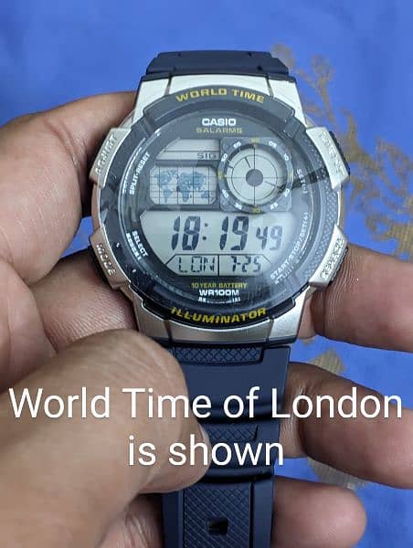 Brand New Original Casio AE1000W-2AV World Time Watch 5