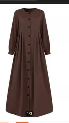 Brown color frock abaya home delivery available