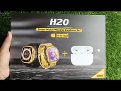 H20 Ultra Max Suit Smart Watch + AirPods2  
7 straps+earbuds