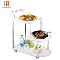 high quality wooden tea trolley buggy deaign