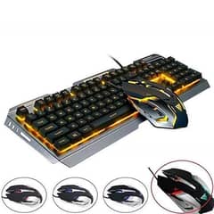 LED Light Gaming Keyboard And Mouse Set