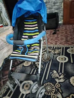 imported stroller available in blue color