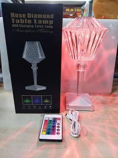 Rgb Diamomd lamp with remote and touch sensor rechargabe 16 colours