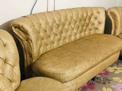 sofa set light golden