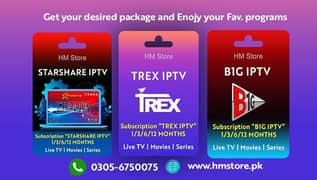 Best Iptv Starshare Opplex B1g Dino Trex packge/ Reseller Panel