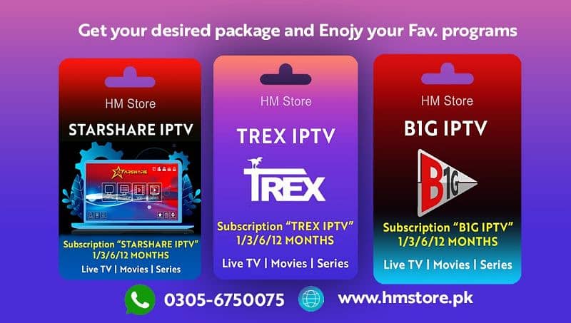 Best Iptv Starshare Opplex B1g Dino Trex packge/ Reseller Panel 0