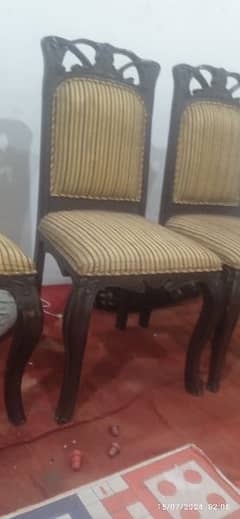 Solid wood 8 chairs