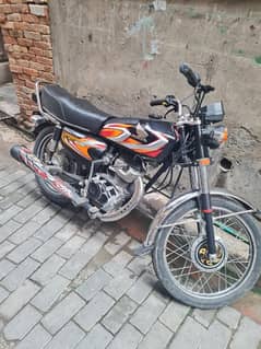 Honda CG 125 Model 2022 Black Punjab Number 2024