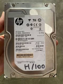 HP 2TB hard disk health 100%