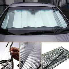 Car front windscreen sun shade foldable