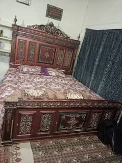 bed  for sale full wooden no sheet just wooden