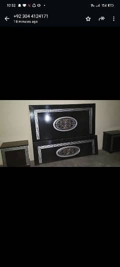 Bed set Black colour