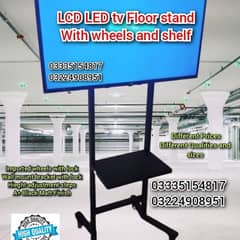 LCD LED tv Floor stand with wheel For office home IT events expo