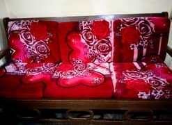 home used wooden sofas set with molty foam