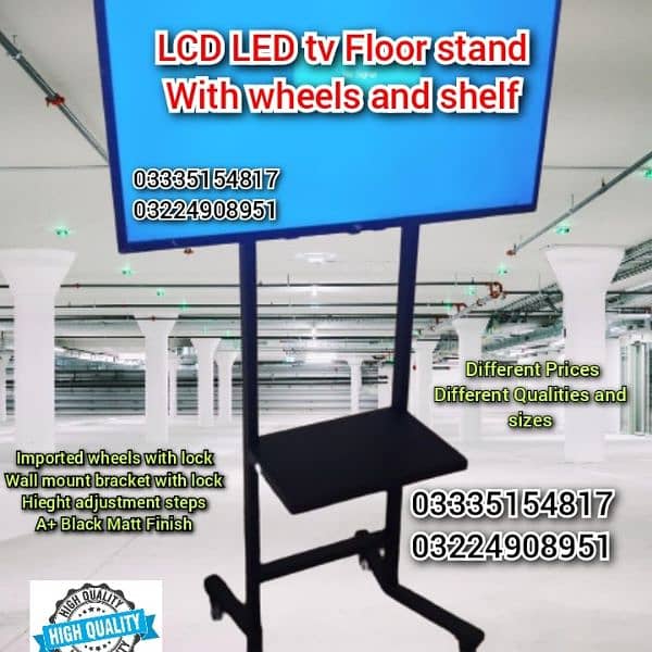 Portable Floor stand for music events for LCD LED tv for home office 1